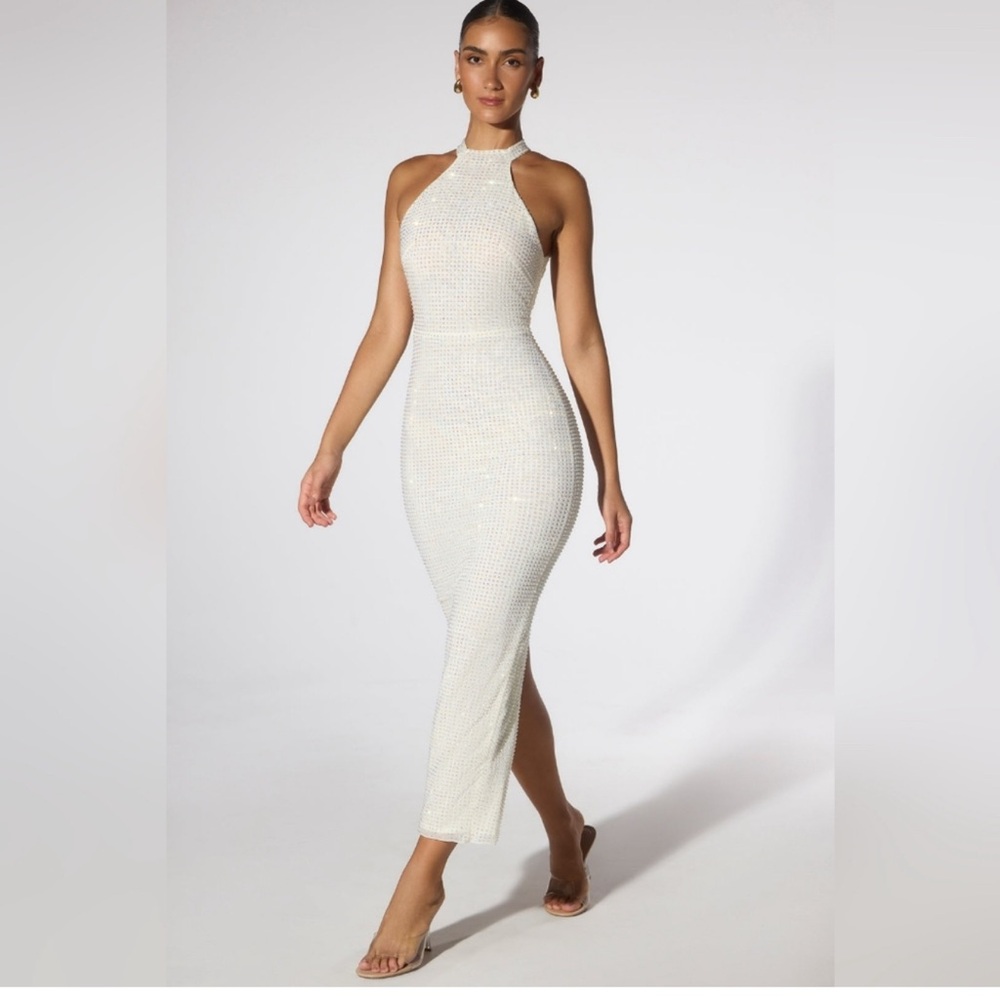 Oh Polly SARITA EMBELLISHED LOW BACK GOWN